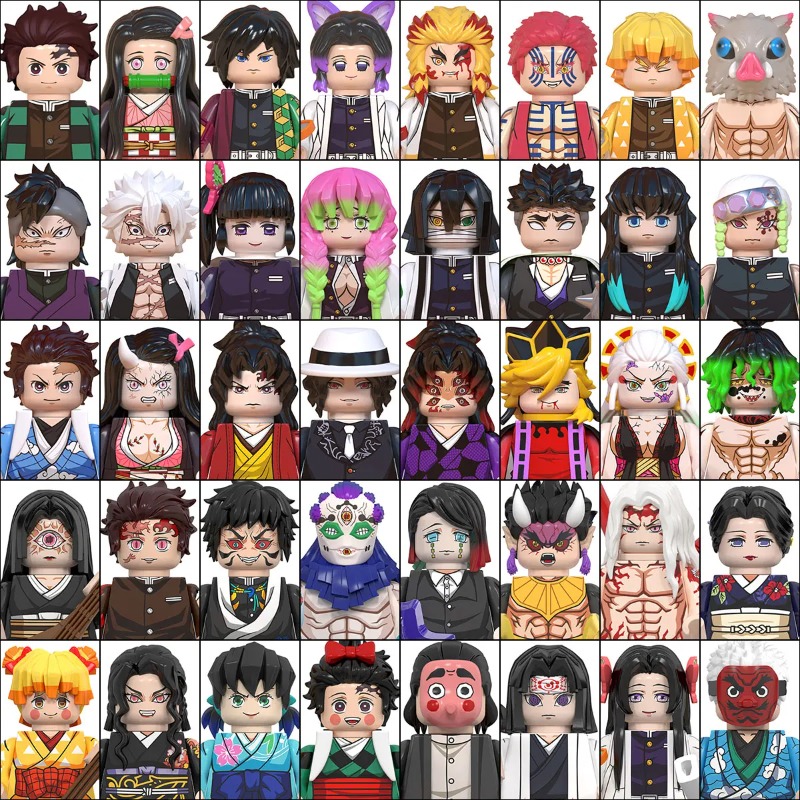 Kids Toys Set - Demon Slayer Building Block Minifigures 50PCS