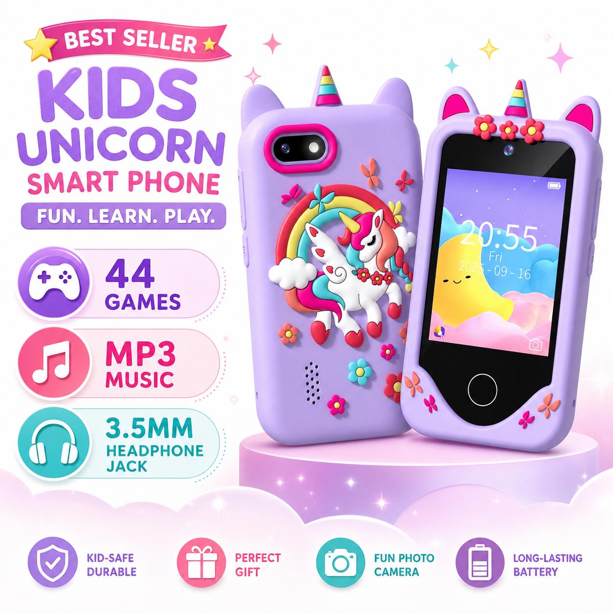 Kids Toys Smartphone - Kids Smart Toy phone 44 Puzzle