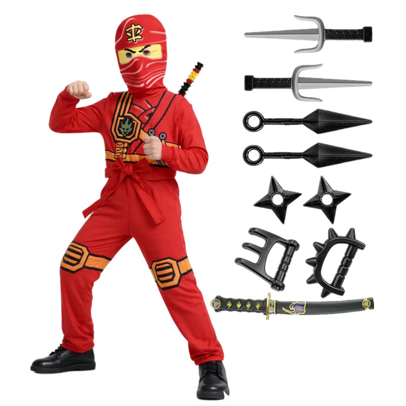 Kids Toys Set - Kids Ninja Phantom Costume Japanese Samurai