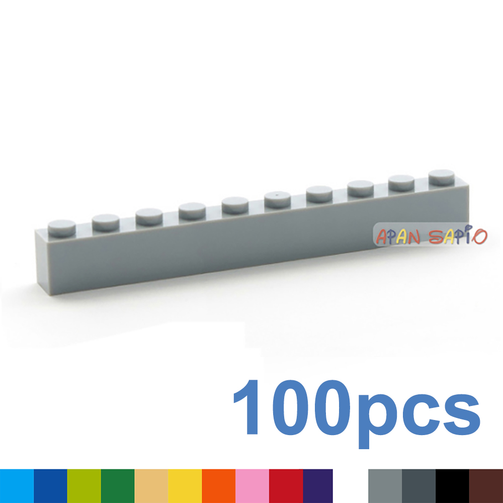 Kids Toys Lego - 100PCS Thick 1x10 Dots DIY Building