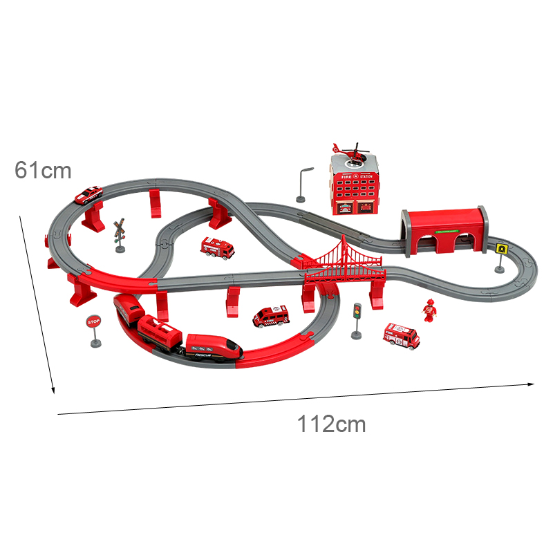 DIY Red Plastic Train Track Se - đánh giá và giá Kids Toys Brand