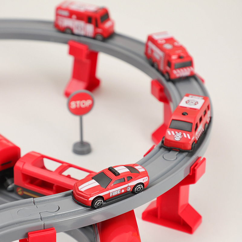 DIY Red Plastic Train Track Se - đánh giá và giá Kids Toys Brand