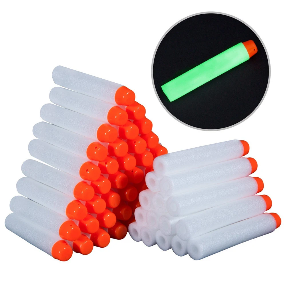 2J-AWhite Glow In The Dark Sof - đánh giá và giá Foam Dart Gun