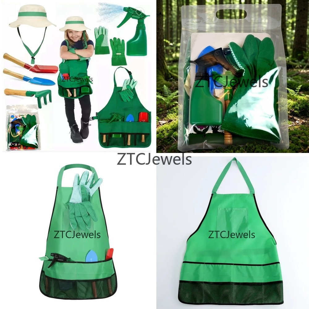 Kids Garden Apron Tool Set wit - đánh giá và giá Kids Toys Set