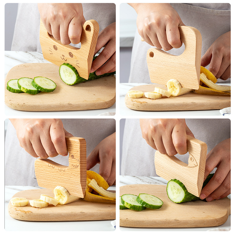 Wooden Kids Knife for Cooking  - đánh giá và giá Dinosaur Figurine Set