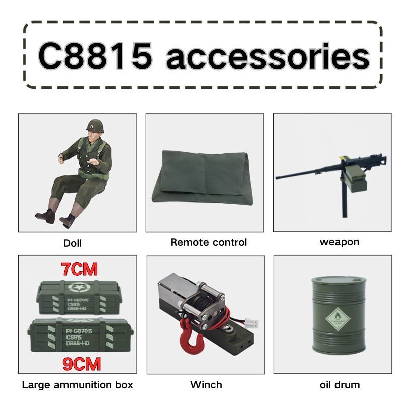 JJRC C8815 RC Car 1941 JEEP WI - đánh giá và giá Kids Toys Under $10