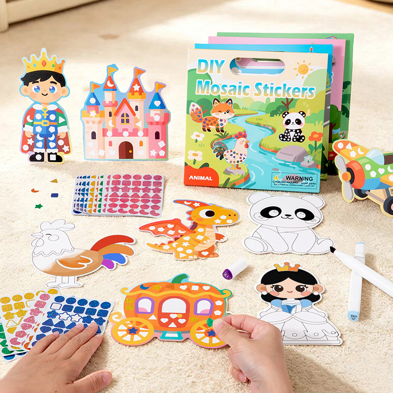 2-in-1 DIY Mosaic Sticker & Co - đánh giá và giá Dinosaur Figurine Set